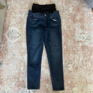 Blanqi Postpartum Support Skinny Jeans in Smoke Wash